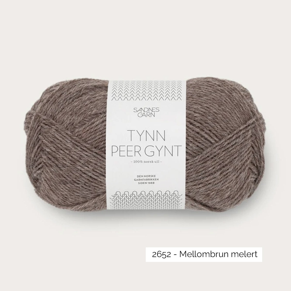 Pelote de Tynn Peer Gynt de Sandnes Garn coloris 2652 Mellombrun Melert