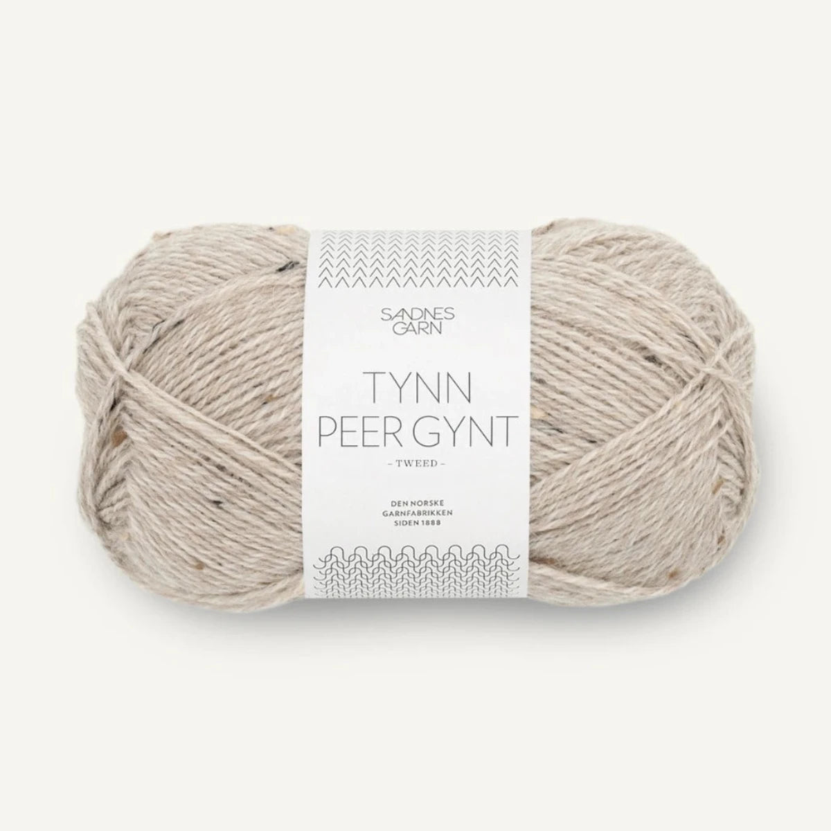 Pelote de Tynn Peer Gynt de Sandnes Garn, coloris 2655 Grå Beige Tweed