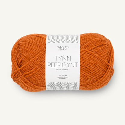 Pelote de Tynn Peer Gynt de Sandnes Garn coloris 2745 Cognac