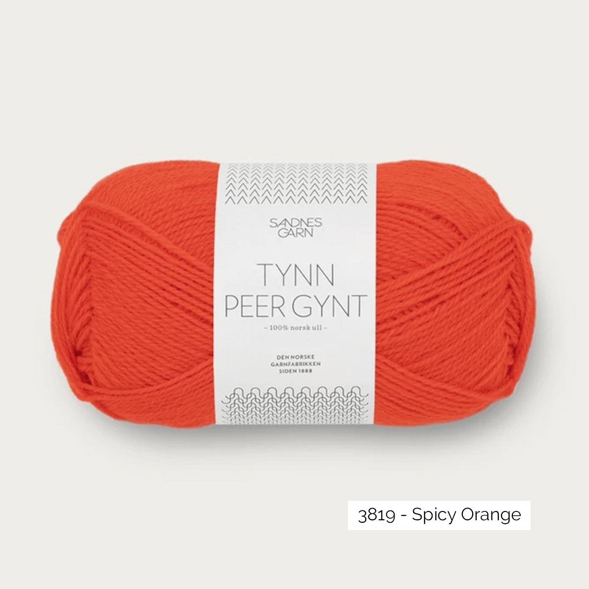 Pelote de Tynn Peer Gynt de Sandnes Garn coloris 3819 Spicy Orange