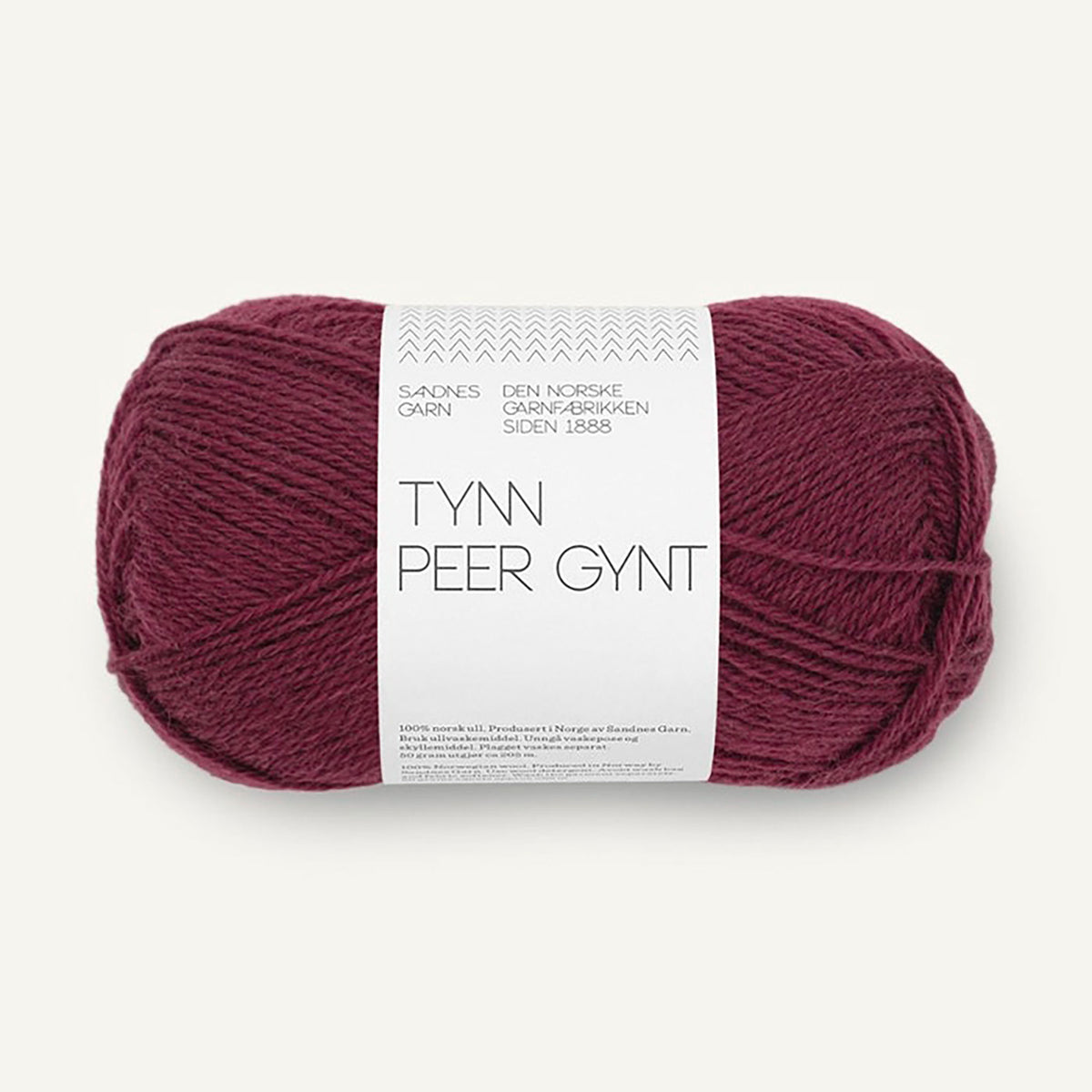 Pelote de Tynn Peer Gynt de Sandnes Garn, coloris 4372 Deep Burgundy