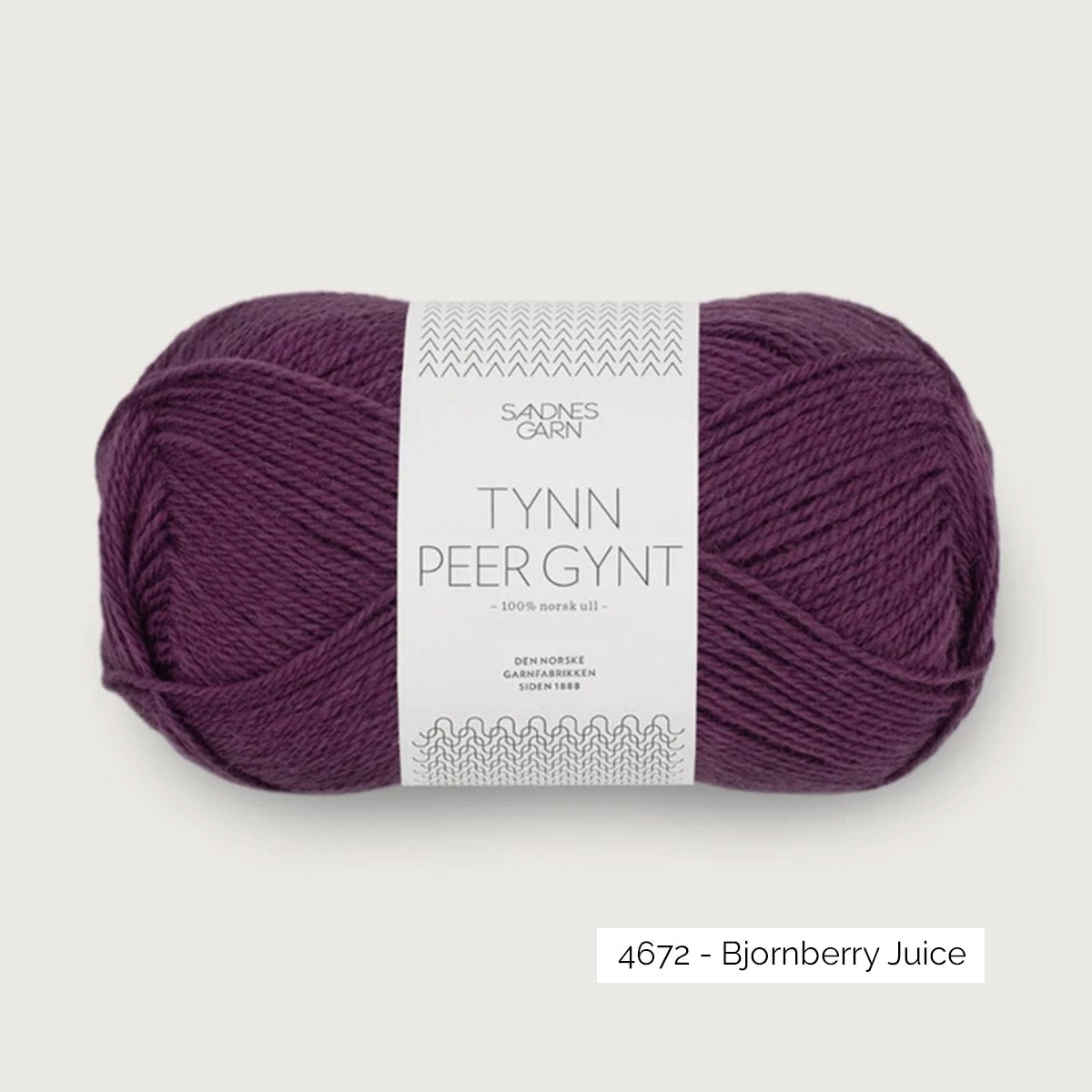 Pelote de Tynn Peer Gynt de Sandnes Garn coloris 4672 Bjornberry Juice