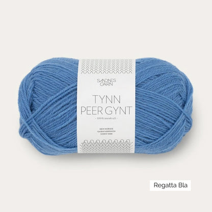 Pelote de Tynn Peer Gynt de Sandnes Garn, coloris 6044 Regatta Blue