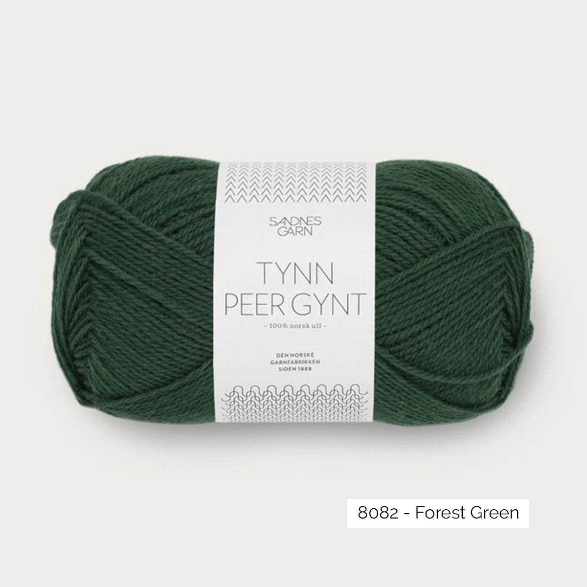 Pelote de Tynn Peer Gynt de Sandnes Garn coloris 8082 Forest Green