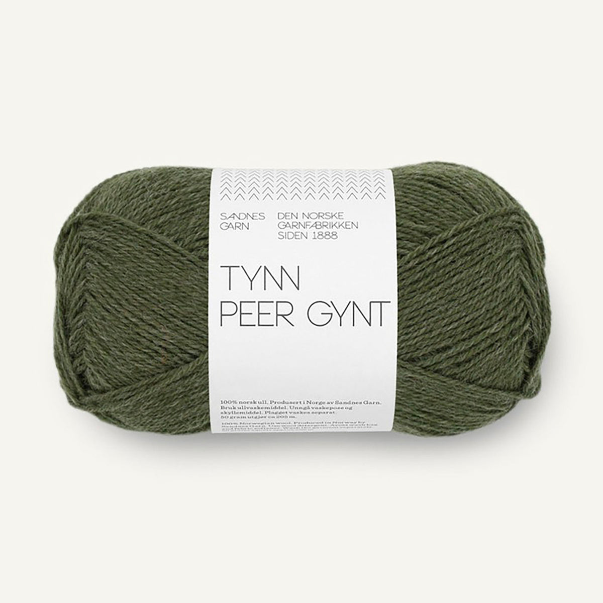 Pelote de Tynn Peer Gynt de Sandnes Garn, coloris 9572 Dark Green Mix