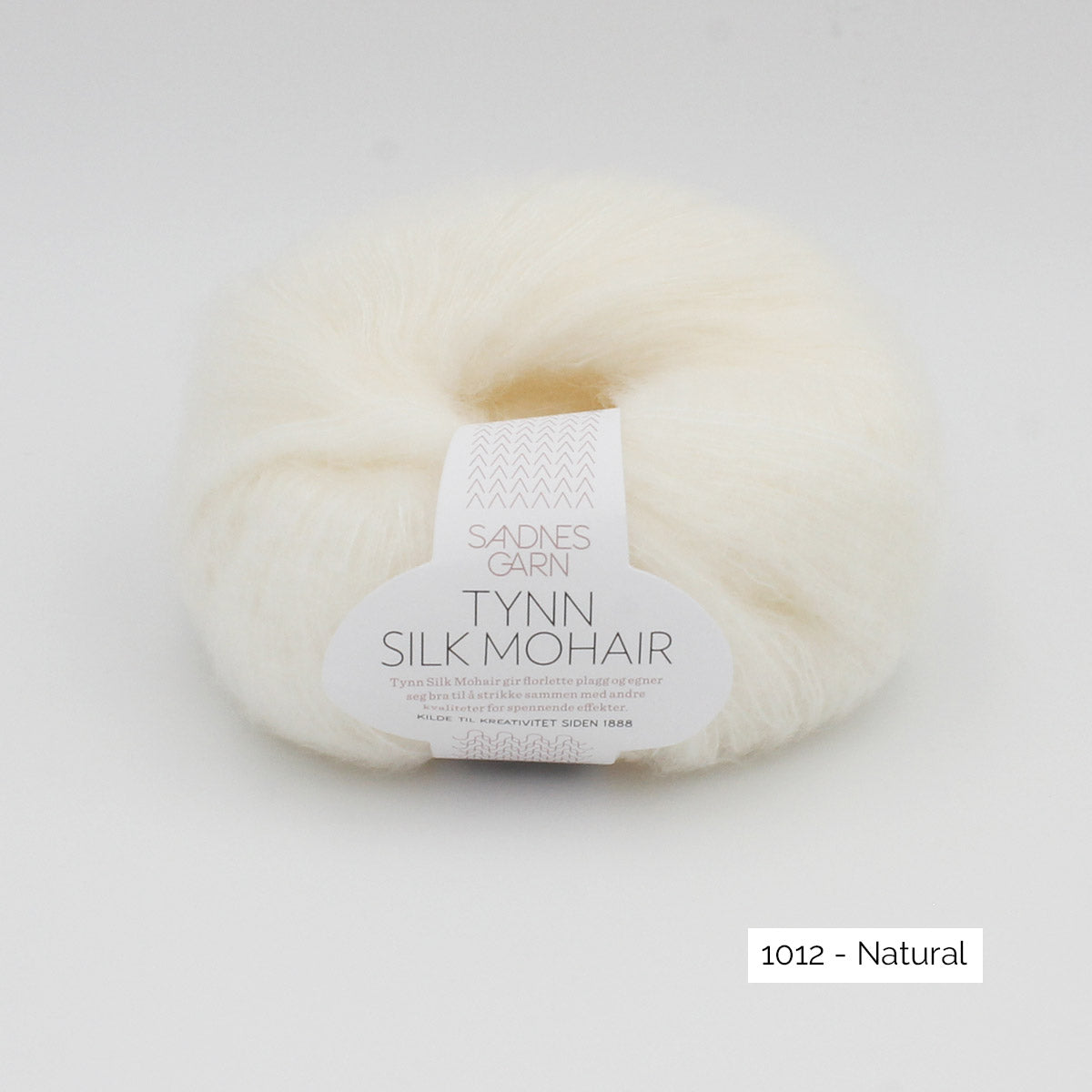 Pelote de Tynn Silk Mohair de Sandnes Garn coloris 1012 Natural