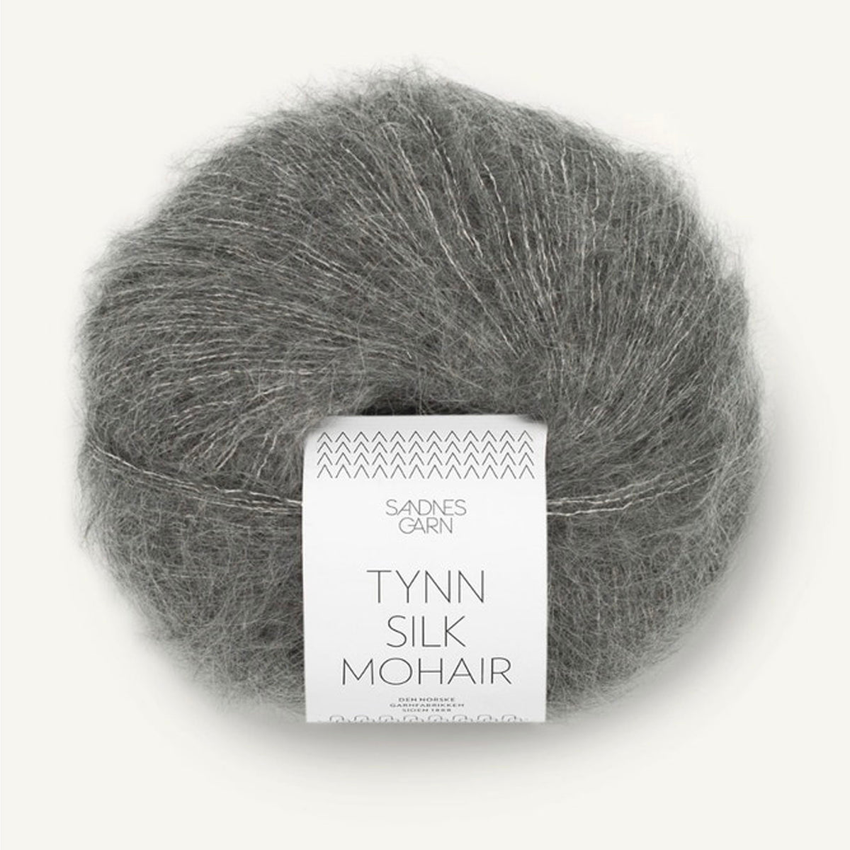 Pelote de Tynn Silk Mohair de Sandnes Garn coloris 1053 Mork Graamelert