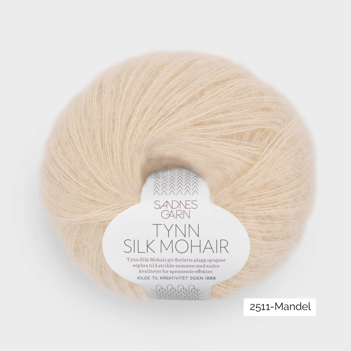 Pelote de Tynn Silk Mohair de Sandnes Garn coloris 2511 Mandel