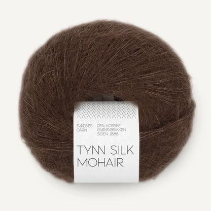 Pelote de Tynn Silk Mohair de Sandnes Garn coloris 3091 Cacao Nibs