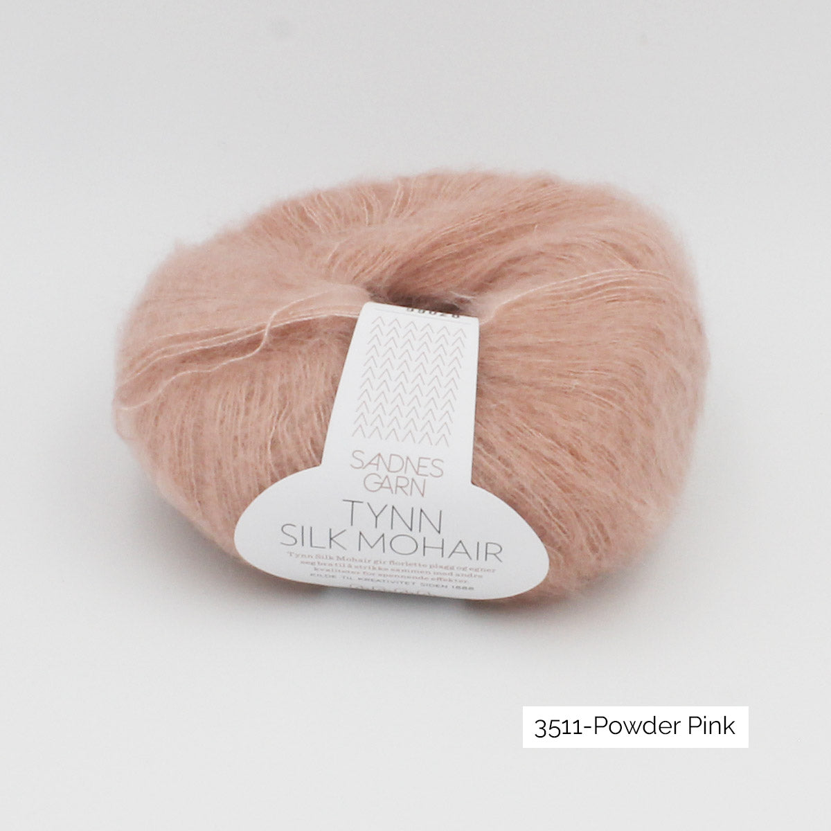 Pelote de Tynn Silk Mohair de Sandnes Garn coloris 3511 Powder Pink