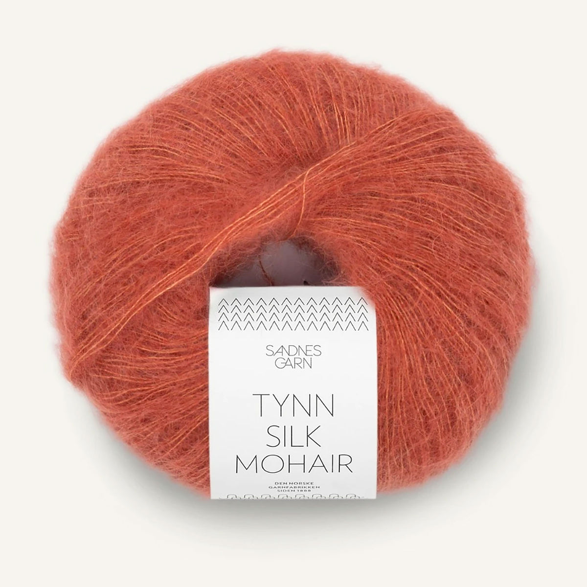 Pelote de Tynn Silk Mohair de Sandnes Garn coloris 3535 Lys Kobberbrun