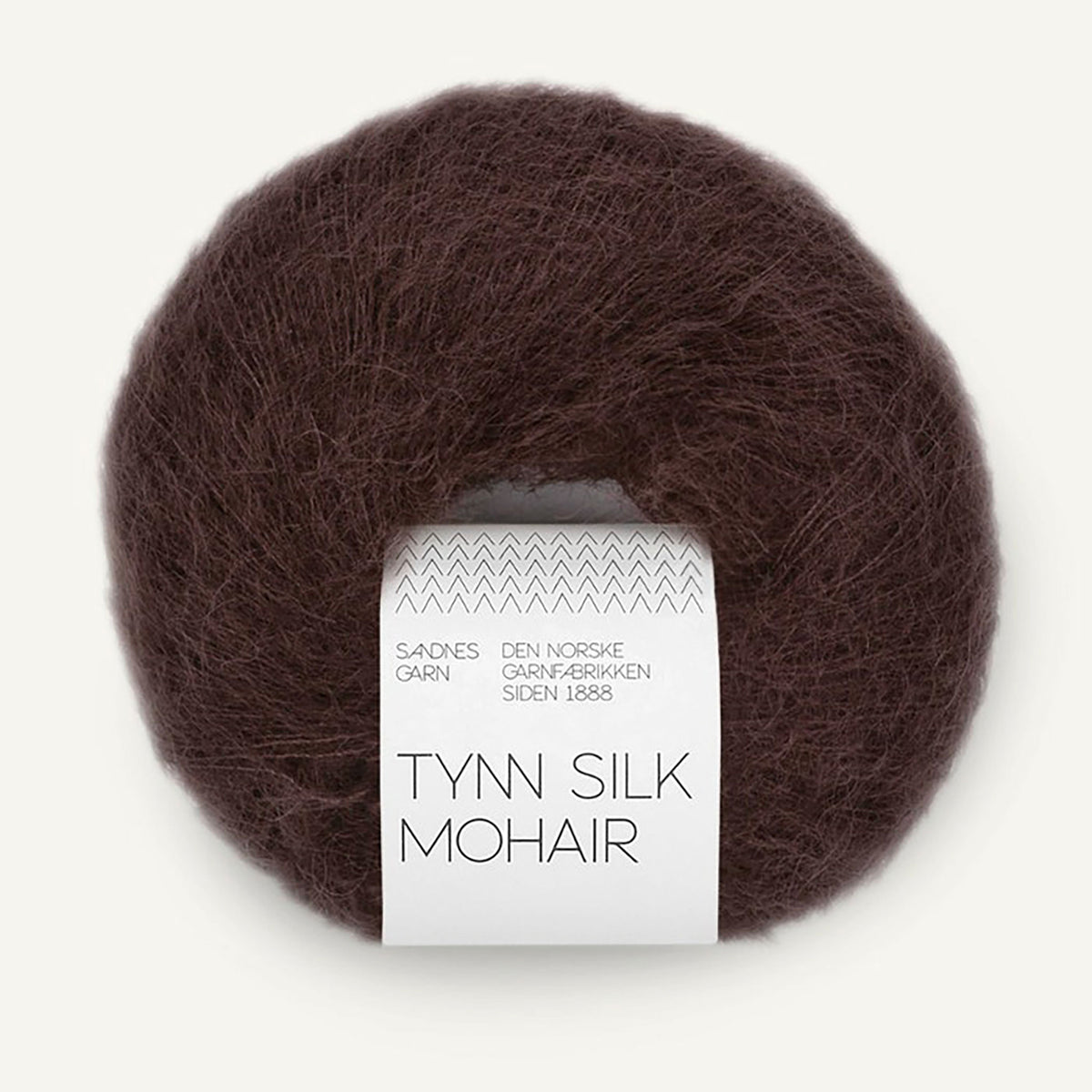 Pelote de Tynn Silk Mohair de Sandnes Garn coloris 3591 Chocolate Plum