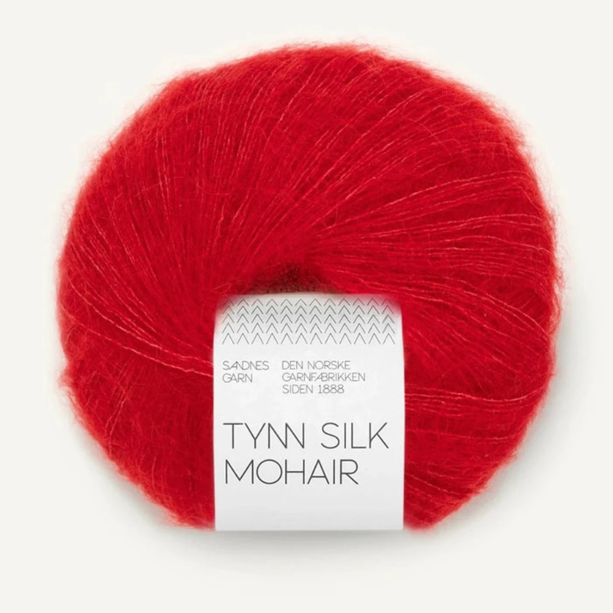 Pelote de Tynn Silk Mohair de Sandnes Garn coloris 4219 True Red