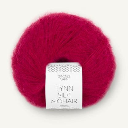 Pelote de Tynn Silk Mohair de Sandnes Garn coloris 4255 Rumba Red