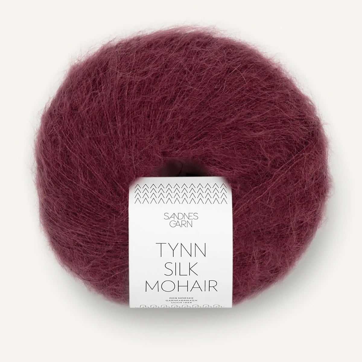 Pelote de Tynn Silk Mohair de Sandnes Garn coloris 4372 Dyp Burgunder