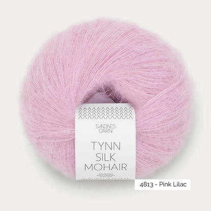 Pelote de Tynn Silk Mohair de Sandnes Garn coloris 4813 Pink Lilac