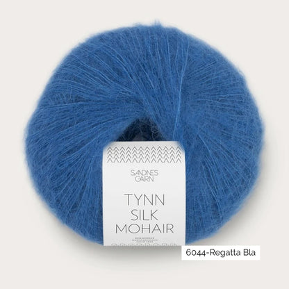 Pelote de Tynn Silk Mohair de Sandnes Garn coloris 6044 Regatta Blå
