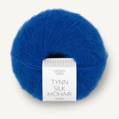 Pelote de Tynn Silk Mohair de Sandnes Garn coloris 6046 Jolly Blue