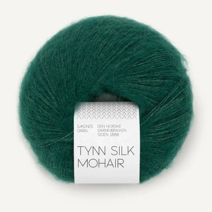 Pelote de Tynn Silk Mohair de Sandnes Garn coloris 7772 Rainforest