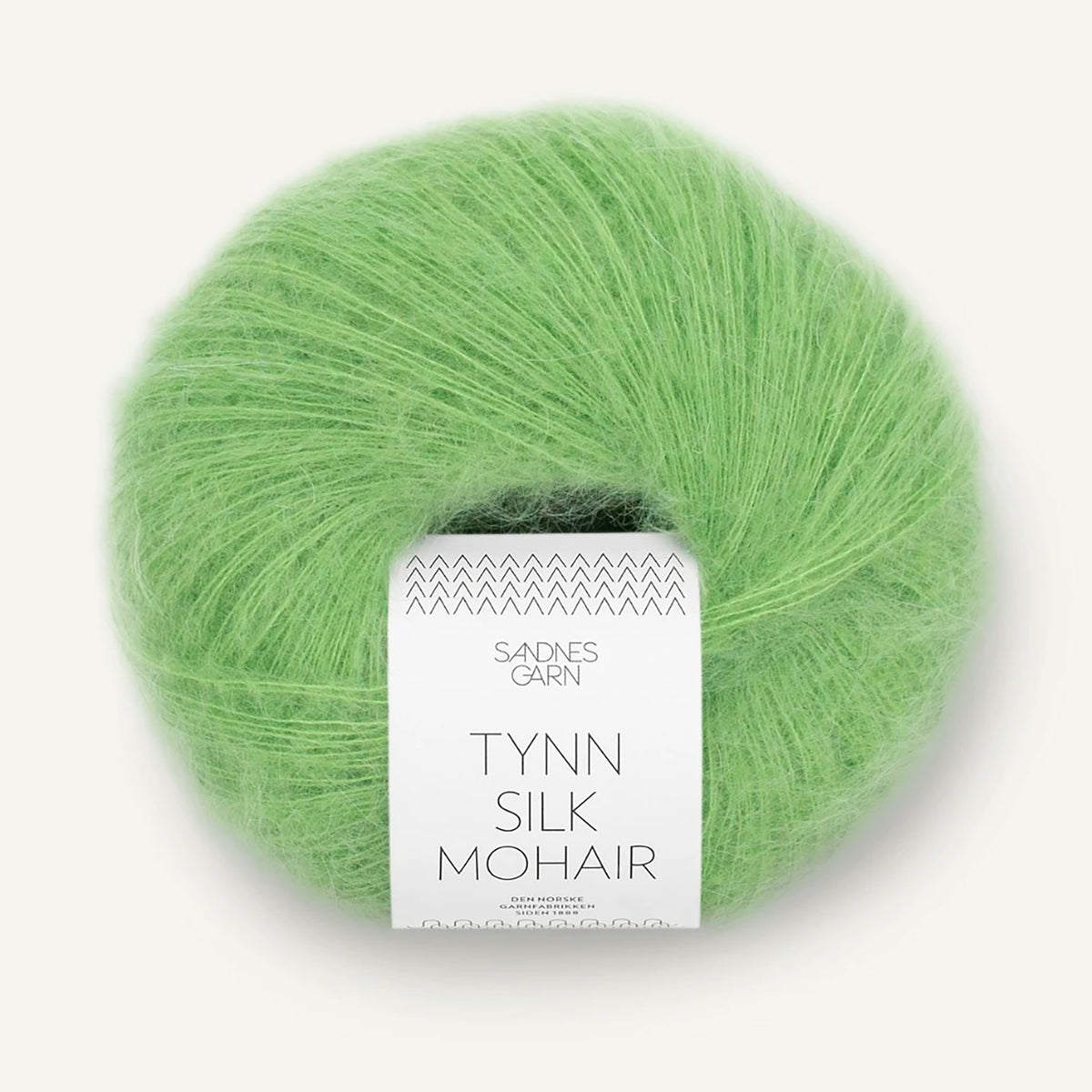 Pelote de Tynn Silk Mohair de Sandnes Garn coloris 8733 Spring Green