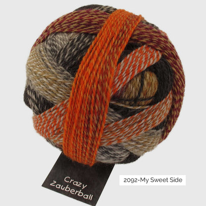 Pelote de Crazy Zauberball de Schoppel Wolle coloris 2092 My Sweet Side