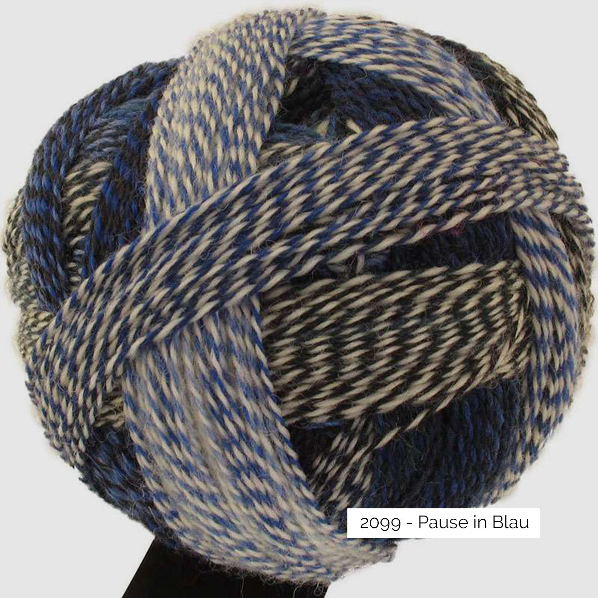 Pelote de Crazy Zauberball de Schoppel Wolle coloris 2099 Pause in Blau