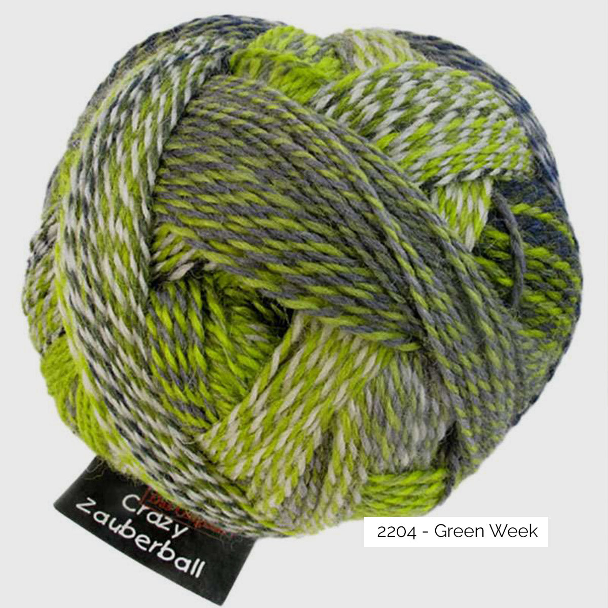 Pelote de Crazy Zauberball de Schoppel Wolle coloris 2204 Green Week