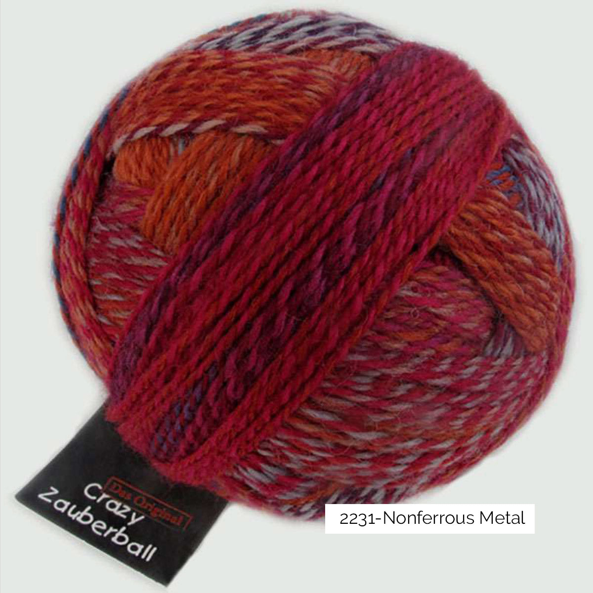 Pelote de Crazy Zauberball de Schoppel Wolle coloris 2231 Nonferrous Metal