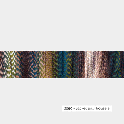 Crazy Zauberball de Schoppel Wolle coloris 2250 Jacket and Trousers 