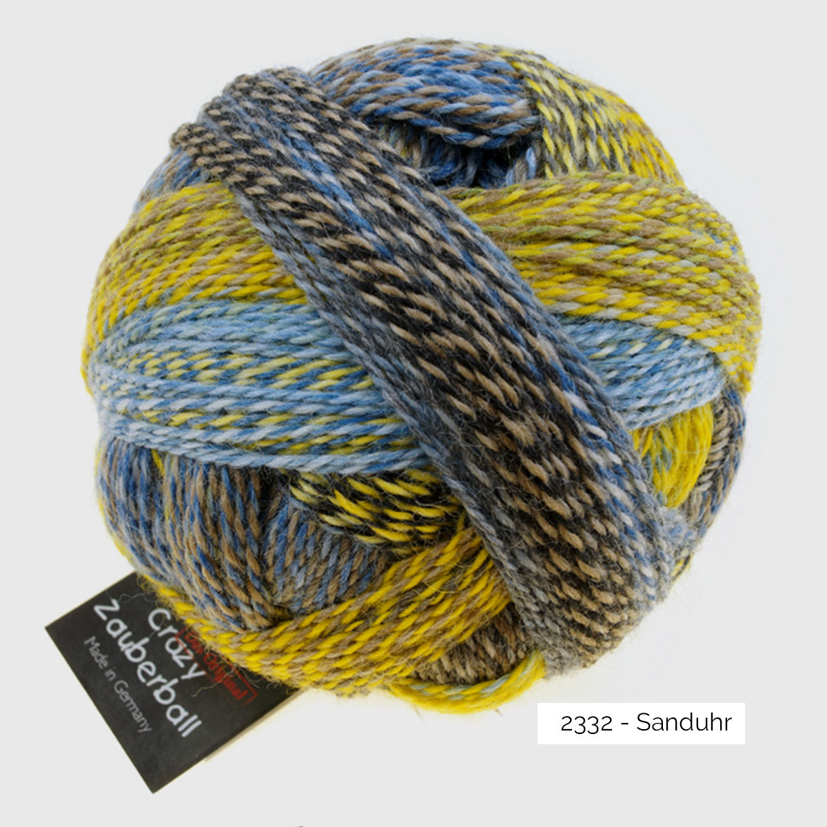 Pelote de Crazy Zauberball de Schoppel Wolle coloris 2332 Sanduhr