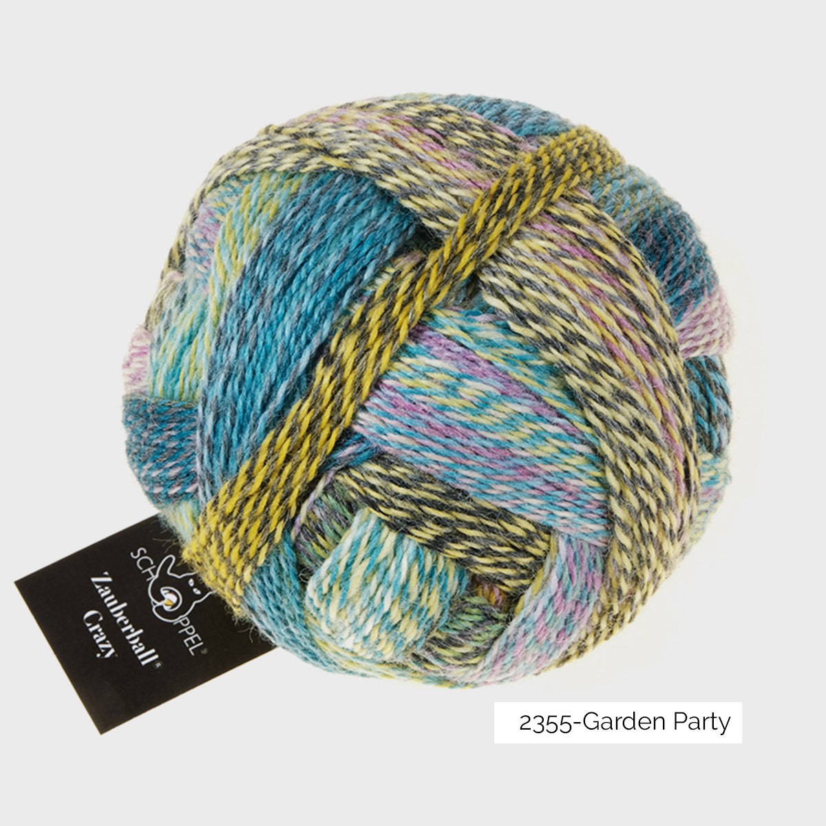 Pelote de Crazy Zauberball de Schoppel Wolle coloris 2355 Garden Party