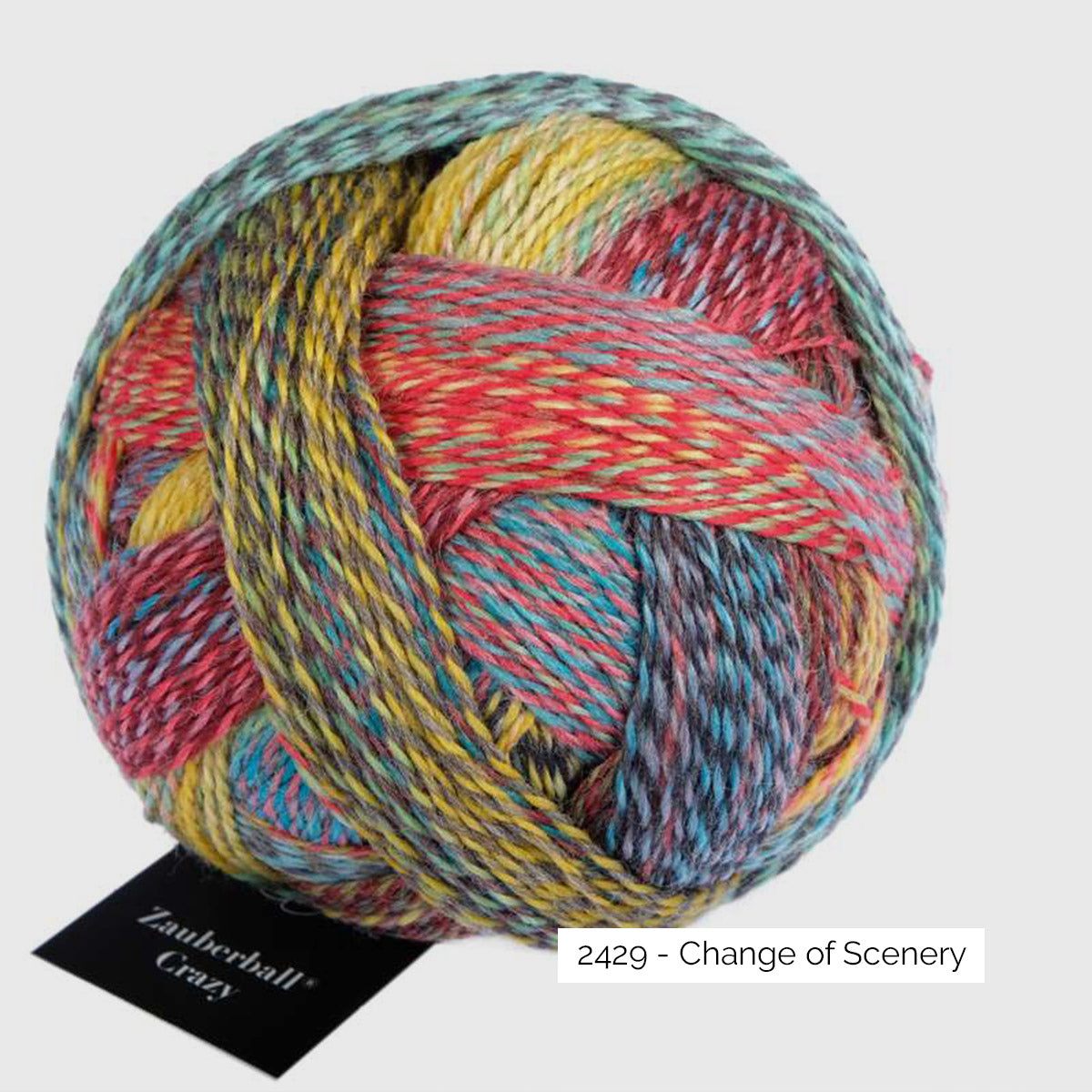 Pelote de Crazy Zauberball de Schoppel Wolle coloris 2429 change of Scenery
