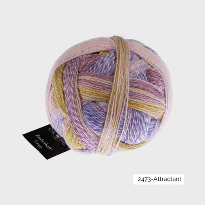 Pelote de Crazy Zauberball de Schoppel Wolle coloris 2473 Attractant