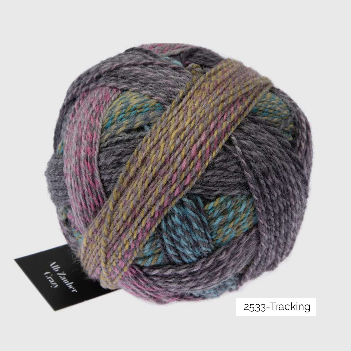 Pelote de Crazy Zauberball de Schoppel Wolle coloris 2533 Tracking 