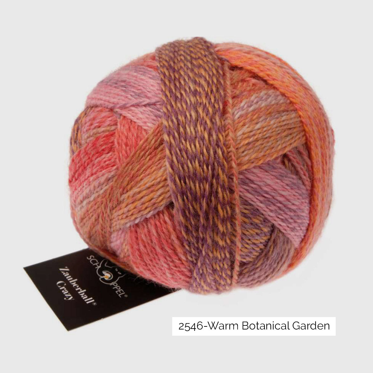 Pelote de Crazy Zauberball de Schoppel Wolle coloris 2546 Warm Botanical Garden 
