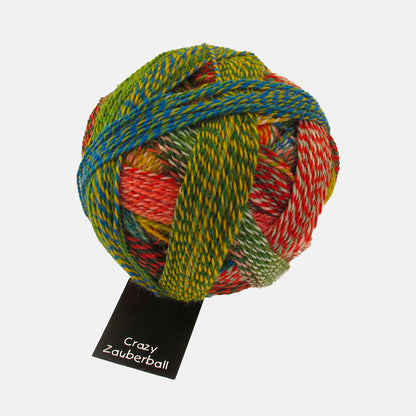 Pelote de Zauberball Crazy de Schoppel Wolle coloris 1701 Parrot