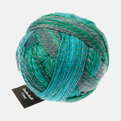 Pelote de Zauberball Crazy de Schoppel Wolle coloris 2542 Cool Botanical Garden