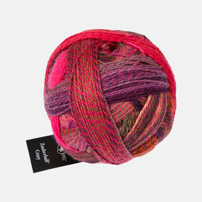 Pelote de Zauberball Crazy de Schoppel Wolle coloris 2631 Italian Sunset