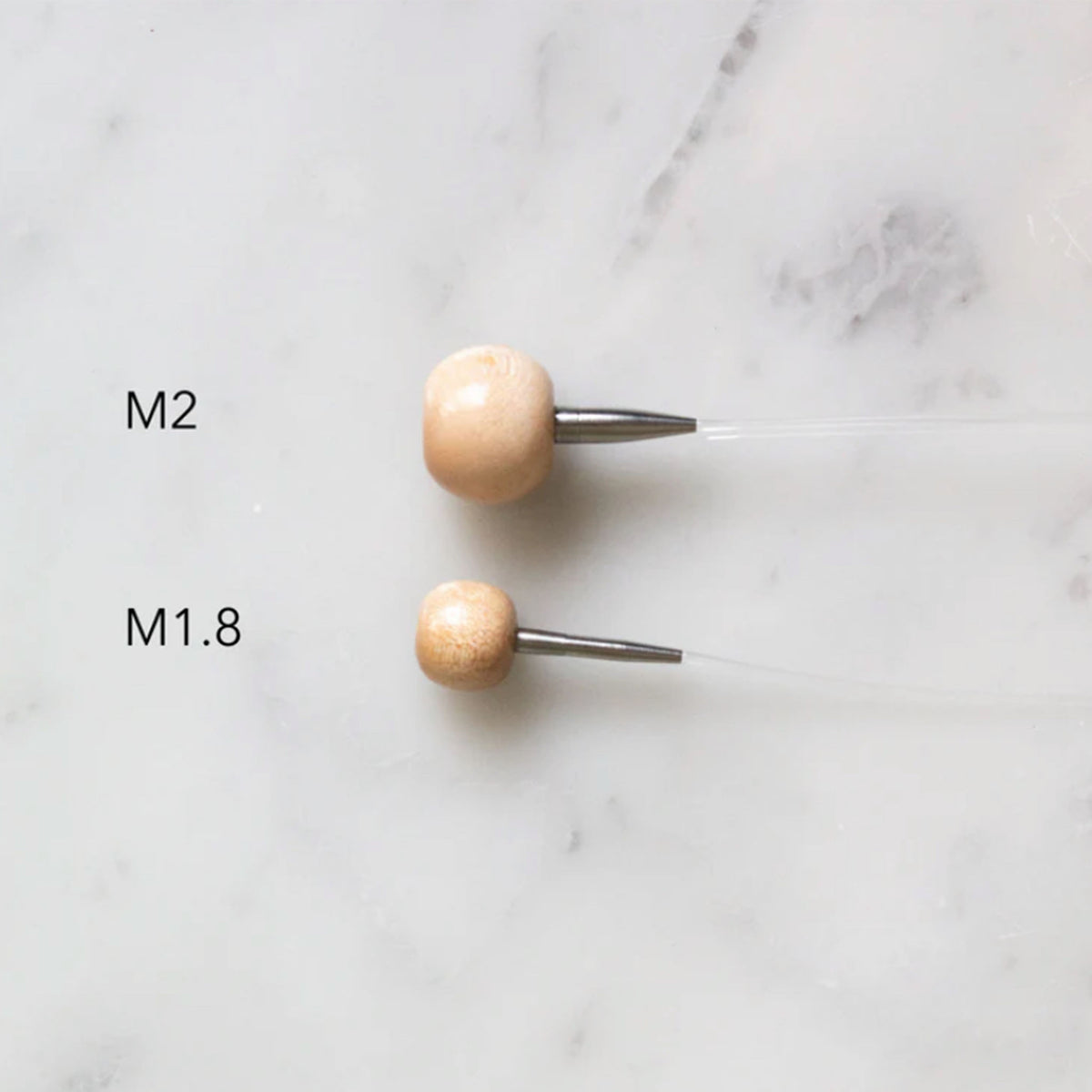 Embouts stoppeurs de mailles pour aiguilles circulaires interchangeables Curve de Seeknit