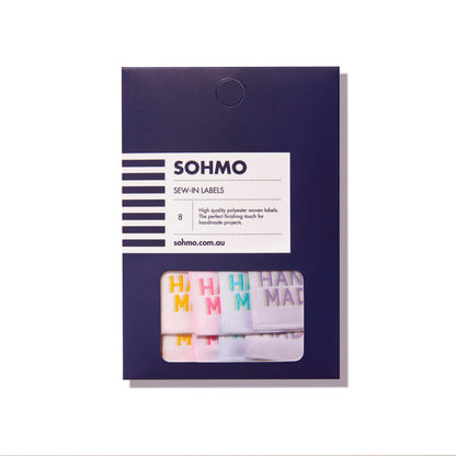 Etiquettes à coudre de SOHMO modèle Handmade (carrée)