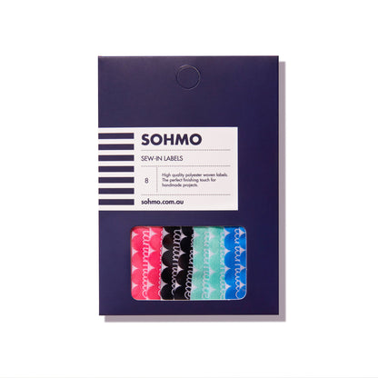 Etiquettes à coudre de SOHMO modèle Handmade (rectangulaire)
