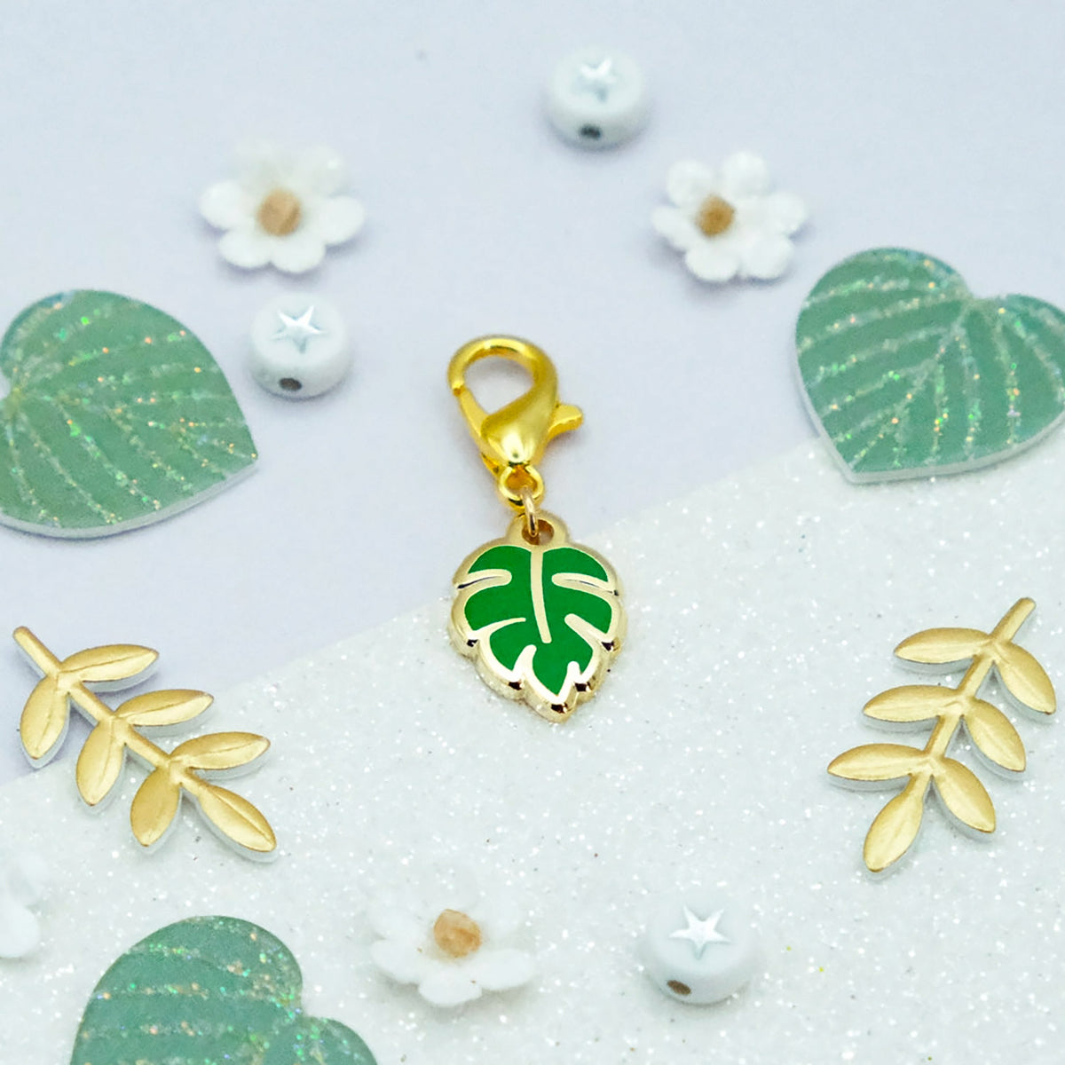 Marqueur amovible (Progress Keeper) de Sparkles in the Wild modèle Feuille Tropicale