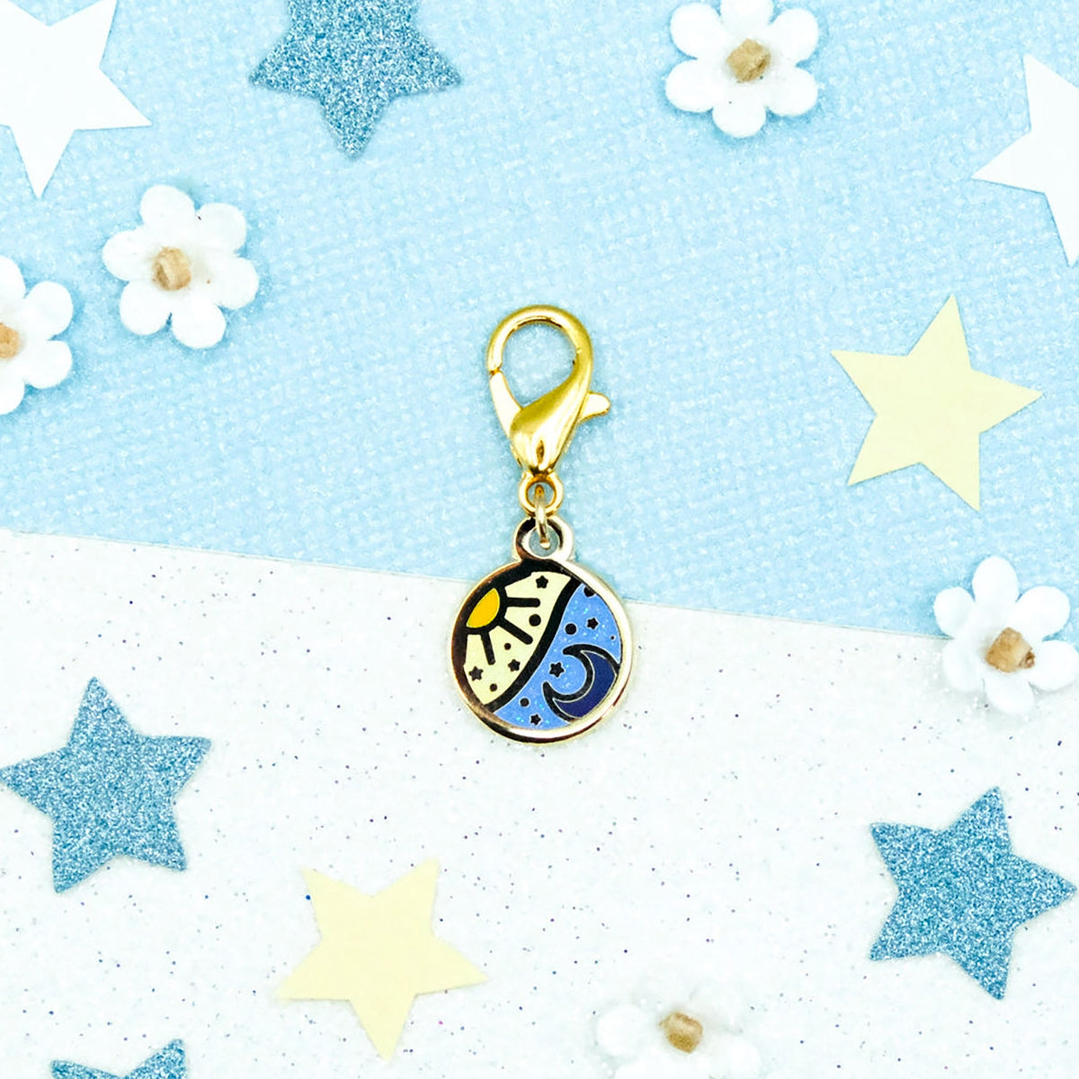 Marqueur amovible (Progress Keeper) de Sparkles in the Wild modèle Médaillon Soleil Lune