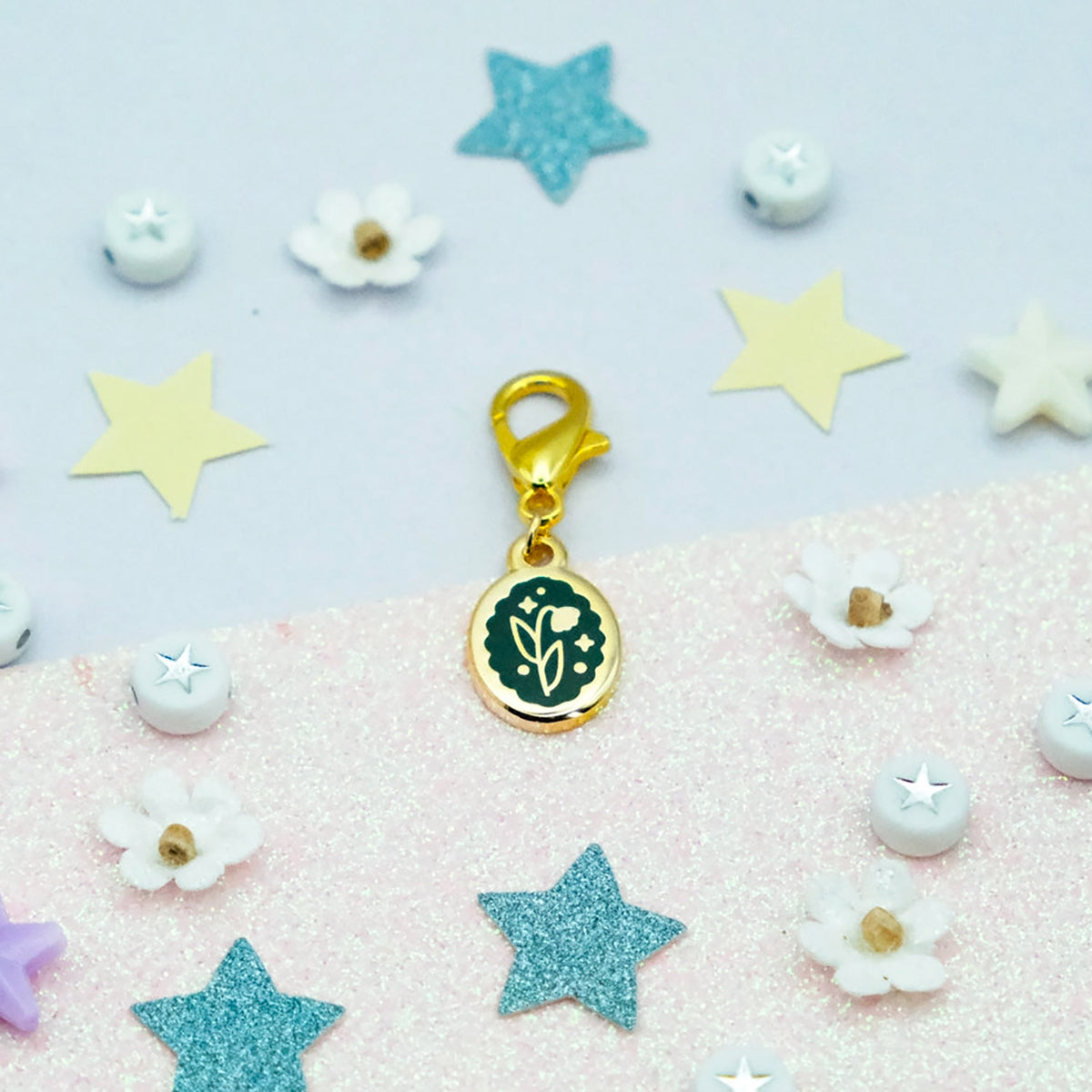 Marqueur amovible (Progress Keeper) de Sparkles in the Wild modèle Médaillon Fleur Vert