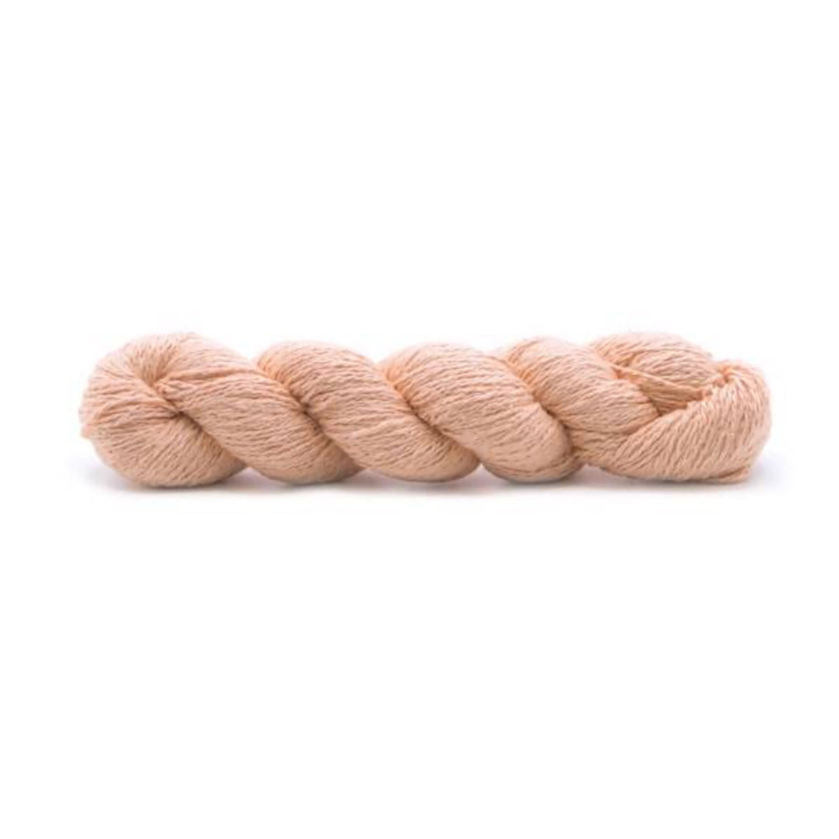 Echeveau de bourette de soie de Spun Silk Yarns, coloris 112 Apricot Flower