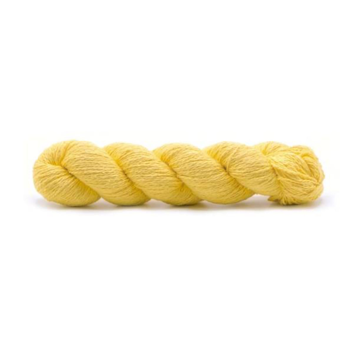 Echeveau de bourrette de soie de Spun Silk Yarns, coloris 119 Canola