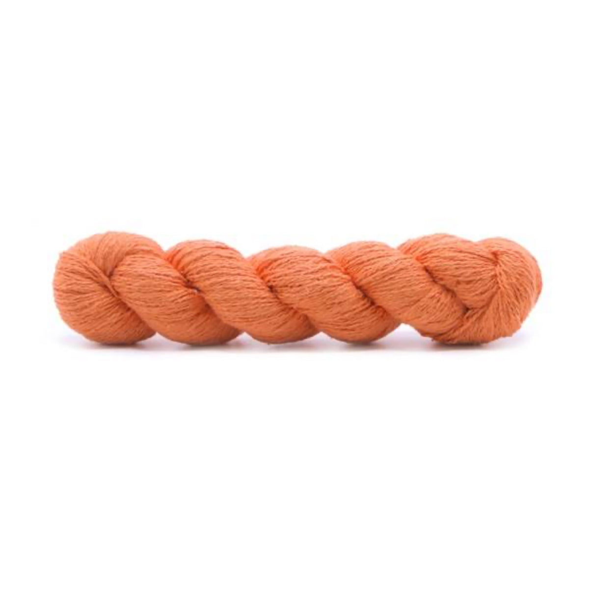 Echeveau de bourette de soie de Spun Silk Yarns, coloris 120 Pumpkin