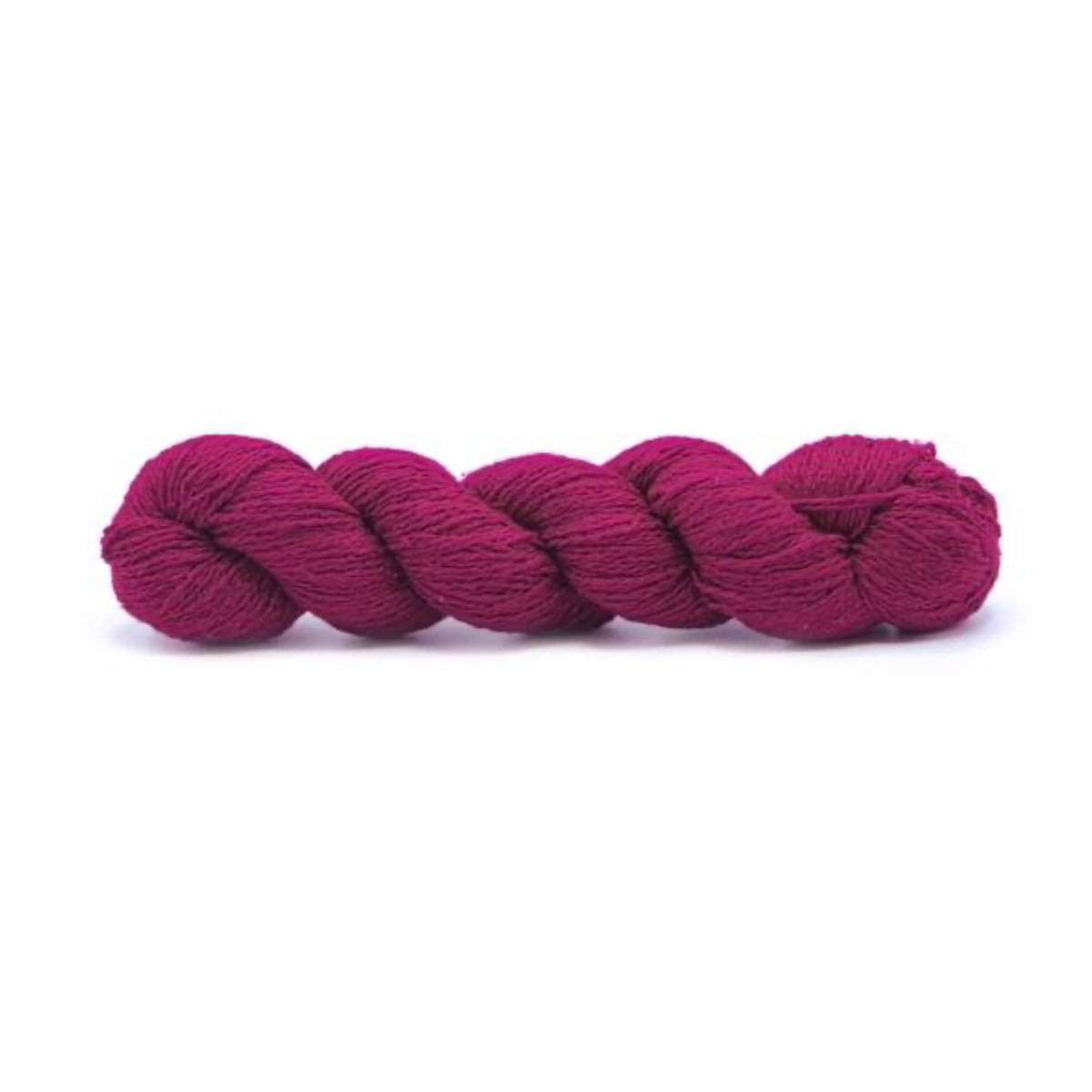 Echeveau de bourette de soie de Spun Silk Yarns, coloris 127 Chianti