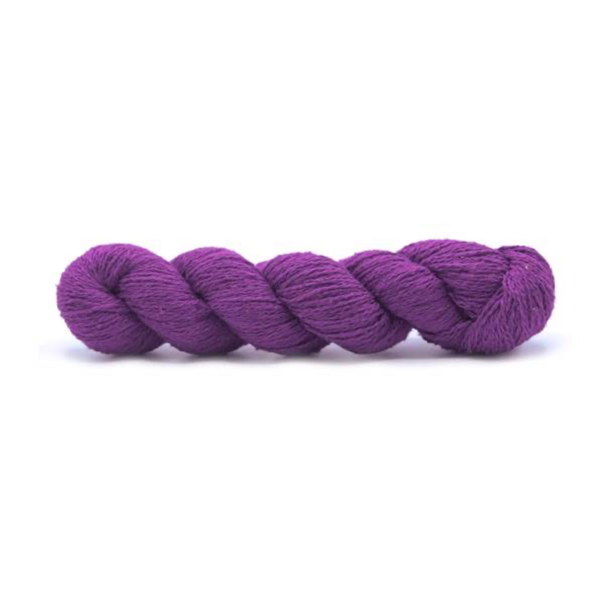 Echeveau de bourette de soie de Spun Silk Yarns, coloris 128 Extraviolet
