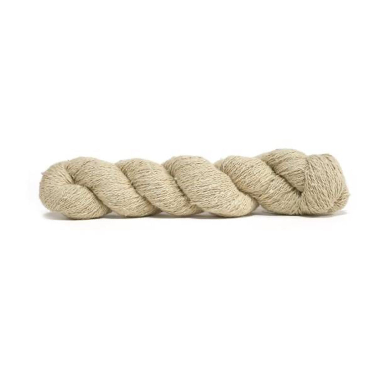 Echeveau de bourette de soie de Spun Silk Yarns, coloris 135 Leek Green